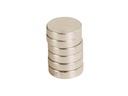 Magnet, neodynium - Cyl. N35-45 Ni Ø12x3mm (6 stk.)