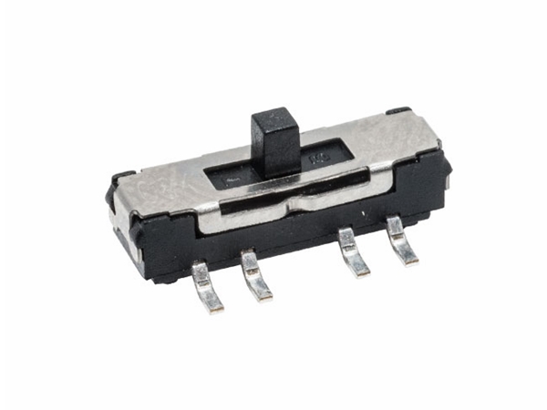 Miniature skydekontakt - 2P ON-ON-(ON), 0,3A/6V, SMD