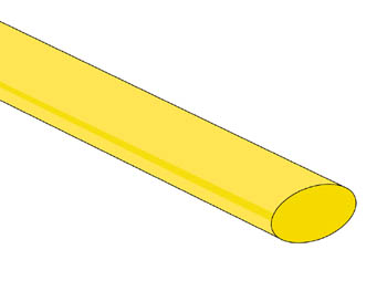 Krympeflex 2:1 - 25,4mm GUL (1m)