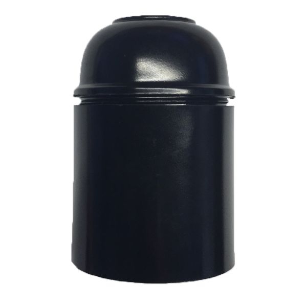 Normalfatning E27, 10 mm, sort