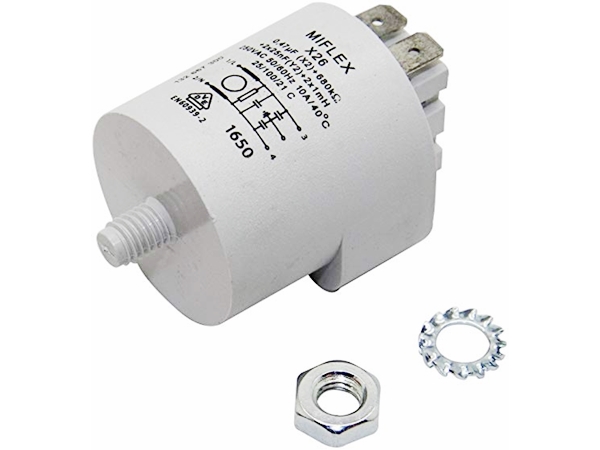 Netfilter kondensator - 250Vac 2x1mH, Cx: 0,47uF Cy: 2x25nF