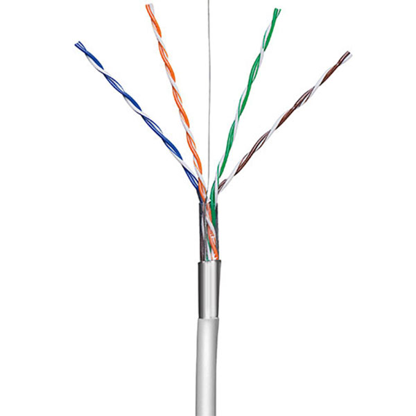 Installationskabel (stiv), S/FTP CAT6 - 100 m.