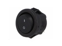 Vippekontakt - 1P OFF-ON, 3A-250V, Sort (Ø15mm hul)