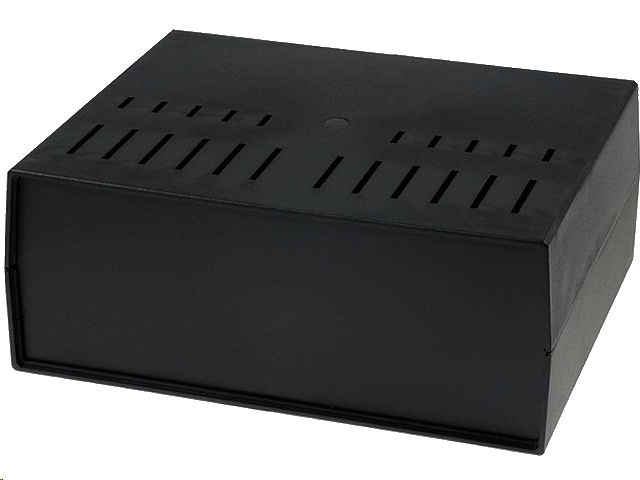 Plast instrumentkabinet - Sort (294x217x120mm)