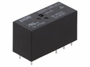 Miniature relæ - 24VDC 10A, 2 x skifte (DPDT), 8-ben 5mm