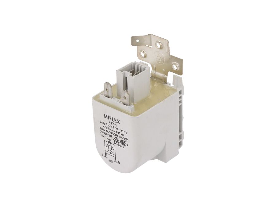 Netfilter kondensator - 250Vac 2x1mH Cx: 0,47uF Cy: 2x27nF