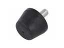 Vibrationsdæmp. gummifod - M8x16mm gevind, Ø32mm, konisk
