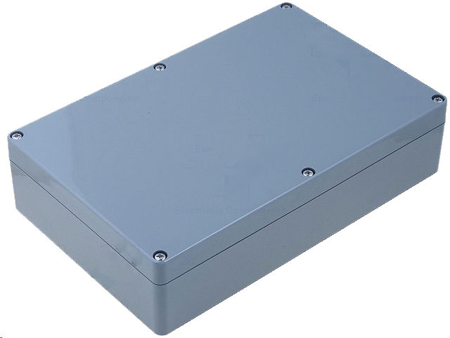 G317 plastkabinet - Mørkegrå, IP65 (222x146x55mm)