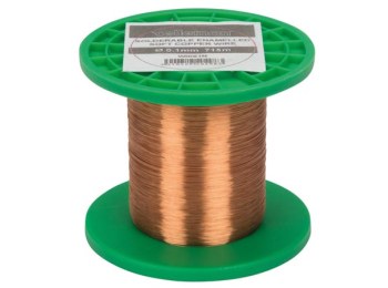 Lakisoleret kobbertråd - Ø0,1mm x 715m (1,5kOhm)