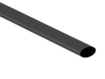 Krympeflex 2:1 - 6,4mm SORT (1,2m)