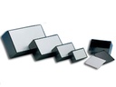 TEKO optativ ABS kabinet - Sort m. alu.toppanel (85x56x36mm)