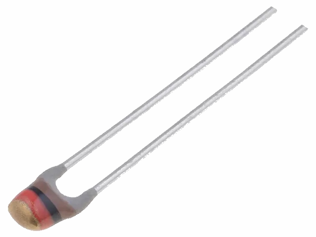 NTC termistor - 1kOhm, 3528K, 500mW (Ø3mm)