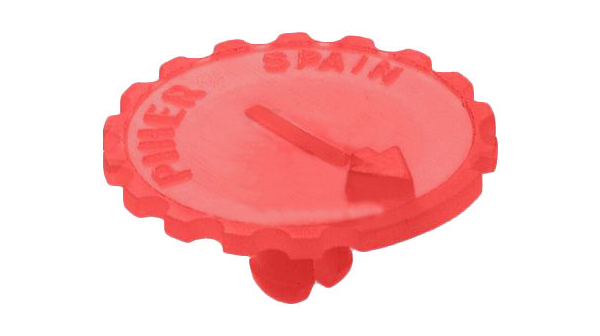 Drejeknap til PIHER PT15M trimmepotmetre - Ø16mm, Rød