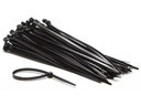 Kabelstrips - 4,8x200mm, Sort (100 stk.)
