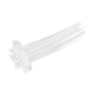 Kabelstrips m. skrivefelt - 2,5x100mm, Hvid (100 stk.)