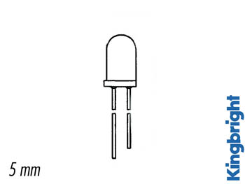 5mm fototransistor - 940nm, 30V, Vandklar (30°)