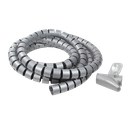 Fleksibel kabelsamler - Ø25mm, Silver (2,5m)