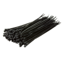 Kabelstrips - 2,5x200mm vejrbest. Sort (100 stk.)