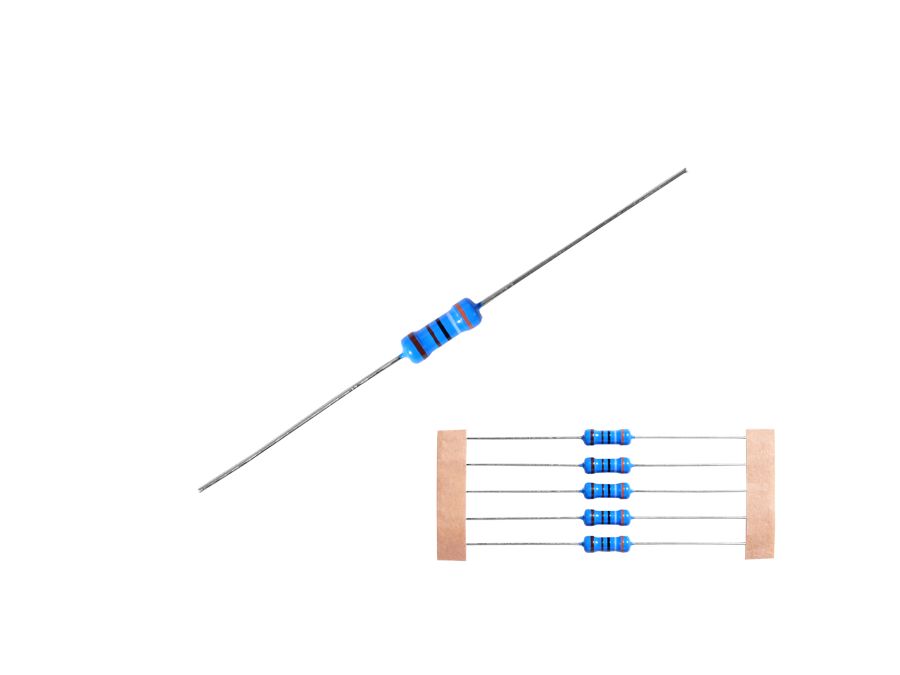 Metalfilmmodstand - 3,9kOhm / 1W, Ø3,5x10mm (±1%)