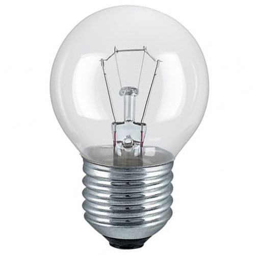 15W krone glødepære E27 klar