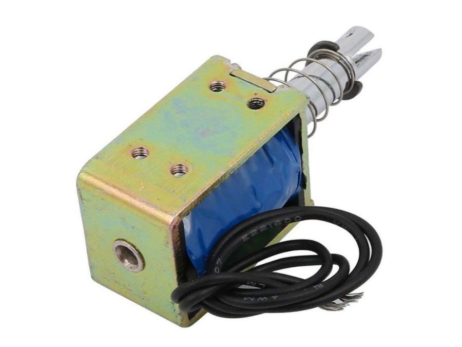 Lineær push-pull elektromagnet - 24VDC 0,45A 15N-280g, 10mm