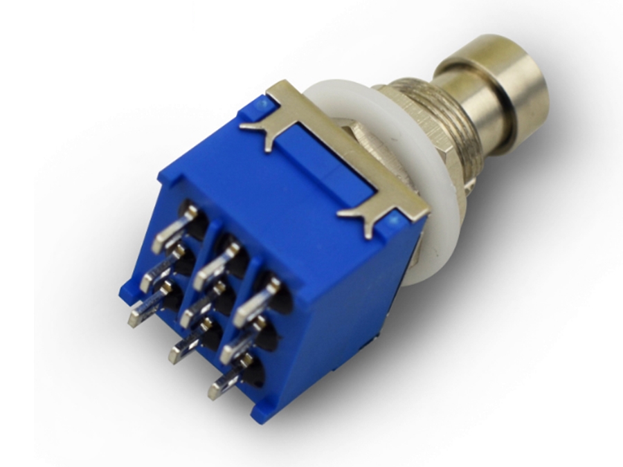 Fodkontakt - 3 pol ON-ON (3PDT) true bypass