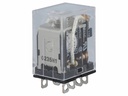 Heavy duty relæ - 24VAC / 10A, 2 x skifte (DPDT)