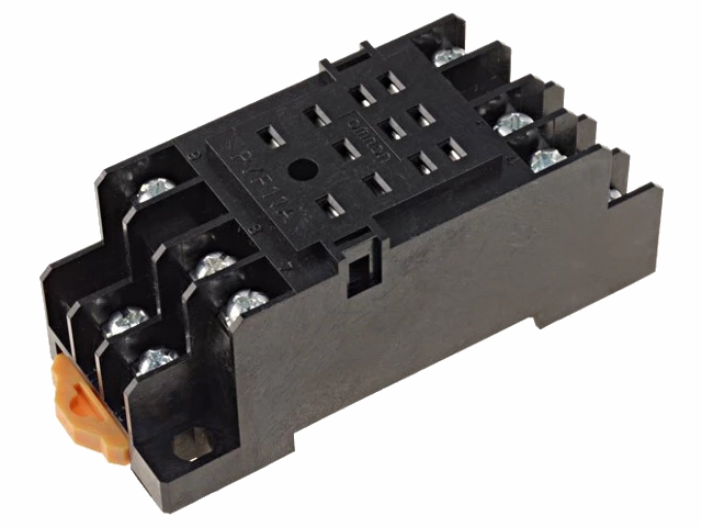 DIN-skinne relæsokkel - Til 11-ben relæer (MY3-serien)