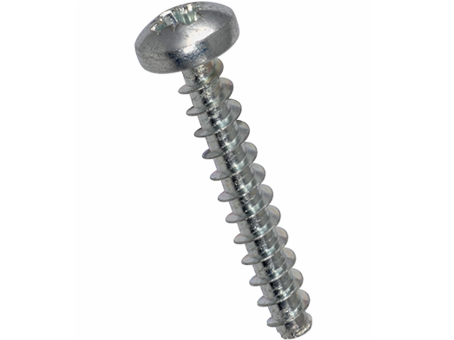 Skrue til plast - 5x16mm, PZ2, Stål (25 stk.)