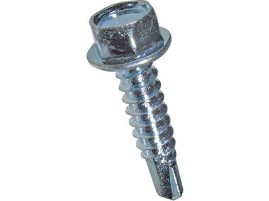 Selvskærende skrue, sekskant - 4,2x19mm, HEX-7mm (10 stk.)