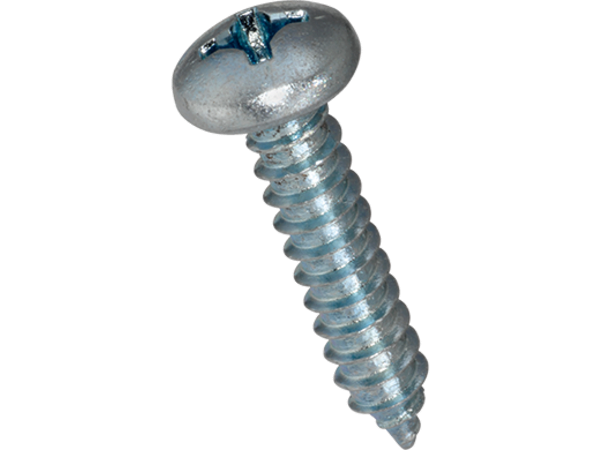 Pladeskrue, panhoved - 2,2x6,5mm, Philips PH1 (100 stk.)