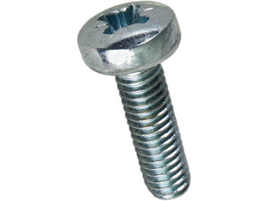 Maskinskrue, panhoved - M4x8mm, pozidriv PZ2 (25 stk.)