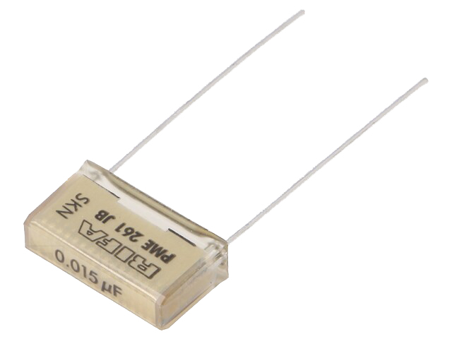 Papirkondensator - 15nF 500VAC 15,2mm (±10%)