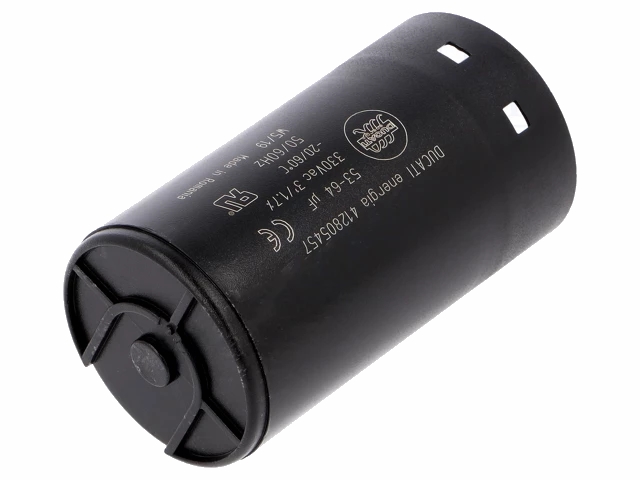 MOTOR start kondensator - 59uF / 330V, Spadestik