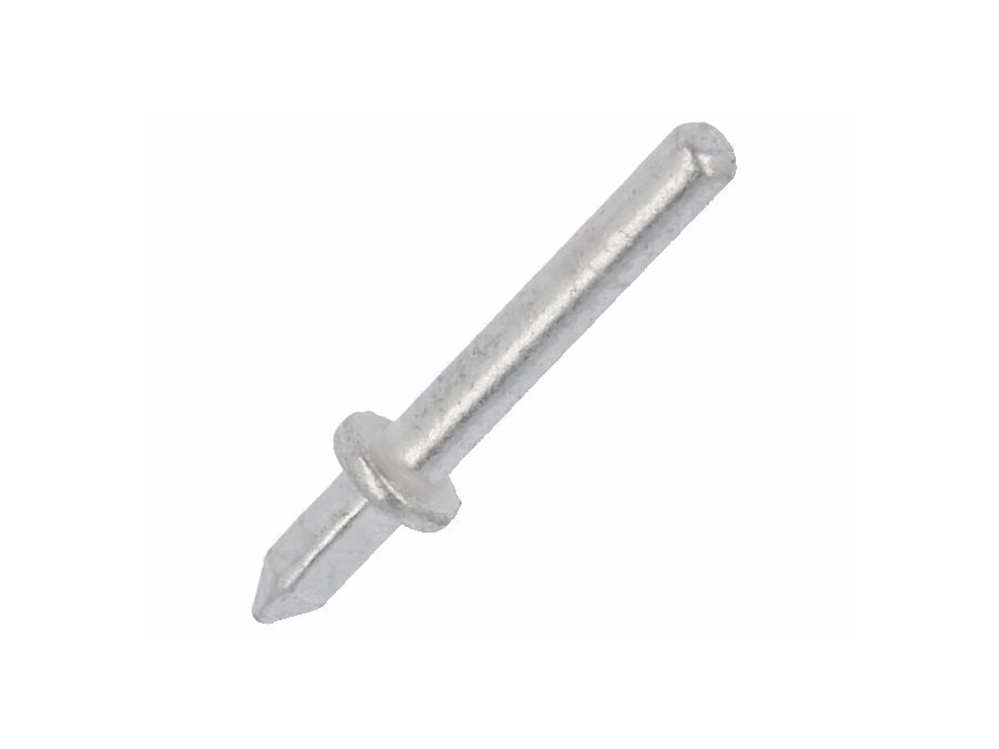 Printspyd m. stop - Nikkel belagt, Ø1,3x12mm (100 stk.)