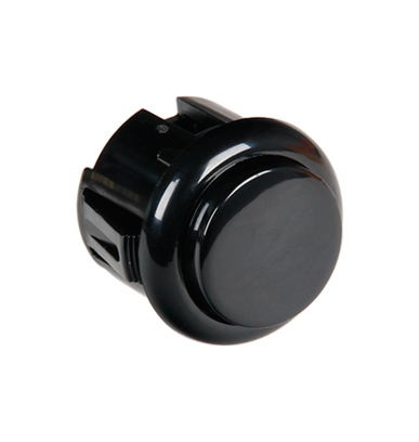 Arkade mikro trykkontakt med mikroswitch - Off-(On), Sort