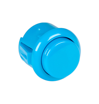 Arkade mikro trykkontakt med mikroswitch - Off-(On), Blå
