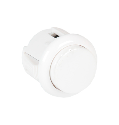 Arkade mikro trykkontakt med mikroswitch - Off-(On), Hvid