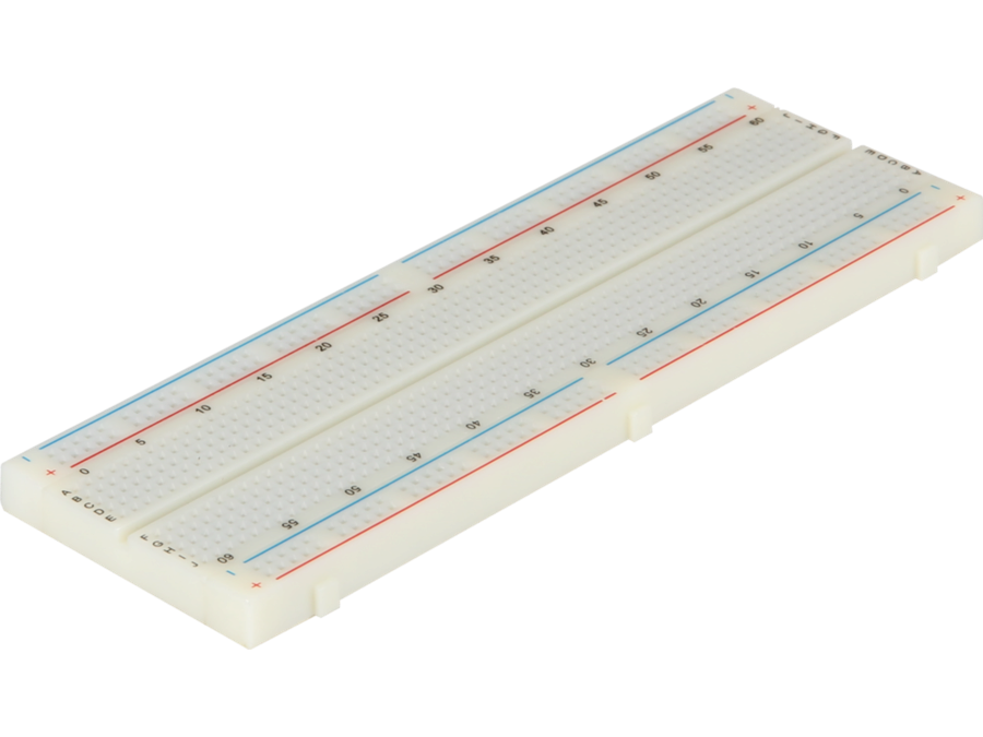 Loddefri forsøgsbord (Breadboard) - 630 huller