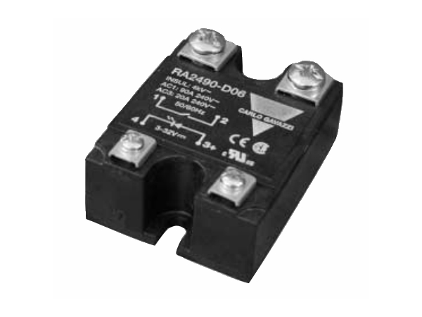 Solid State relæ - 1-fase, kontrolspænding: 10-90V, 480Vac
