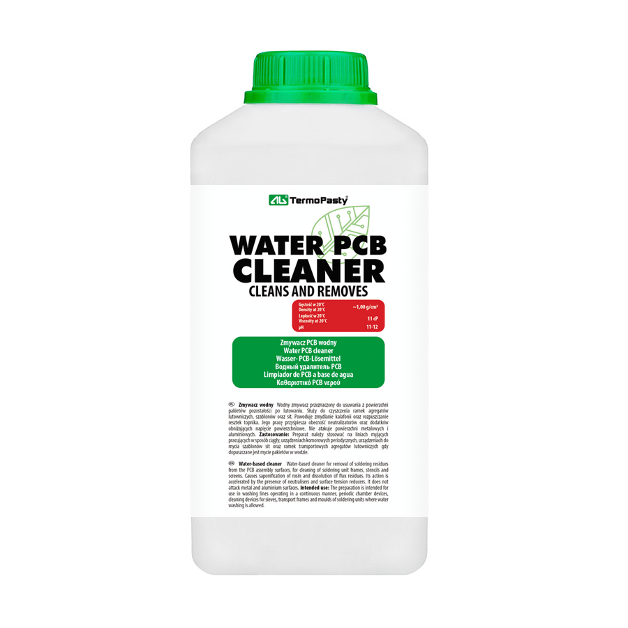 PCB rensevæske i plastbeholder, vandbaseret (1 ltr.)