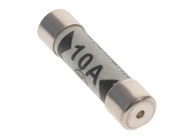Finsikring - 10A, Flink, 240VAC, 8AG (Ø6,3x25,4mm)