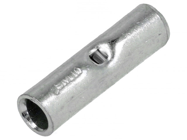 Krimp samlemuffe - Uisoleret fortinnet 10mm² (1 stk.)