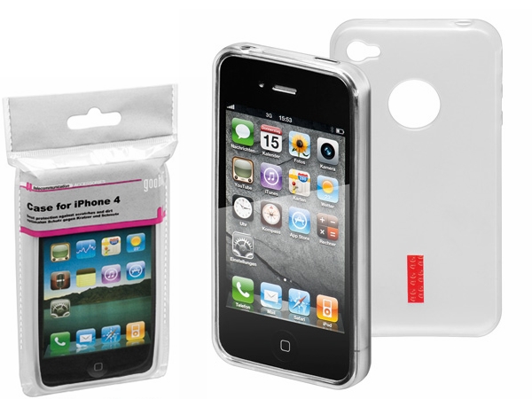 TPU cover til iPhone 4/4s - Soft Touch, Transparent