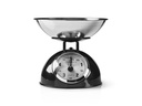 Retro-køkkenvægt - Analog, Metal, Sort