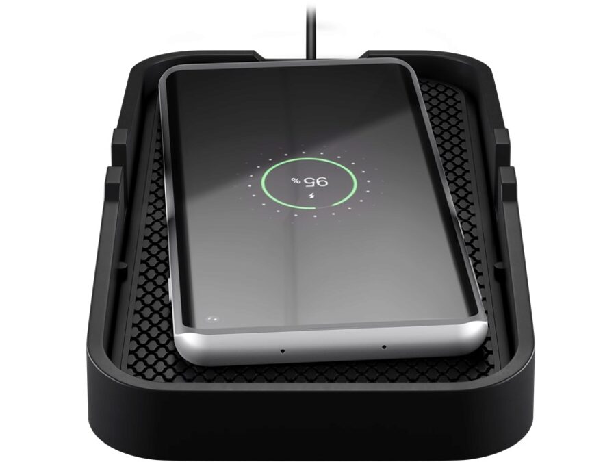 Trådløs QI oplader - Silikonebase, 15W, Sort