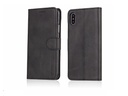 Læder flipcover m. kortholder - Til iPhone XS Max, Sort