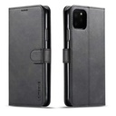 Læder flipcover m. kortholder - Til iPhone 12 /12 Pro, Sort