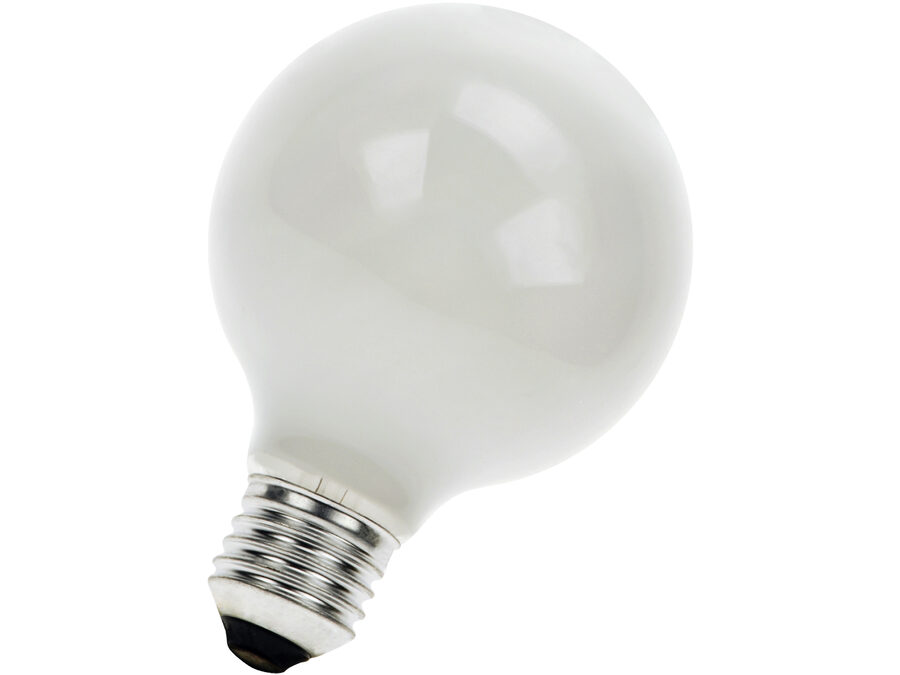 G80 Glødepære - 240V 100W Opal, E27 (1000h)