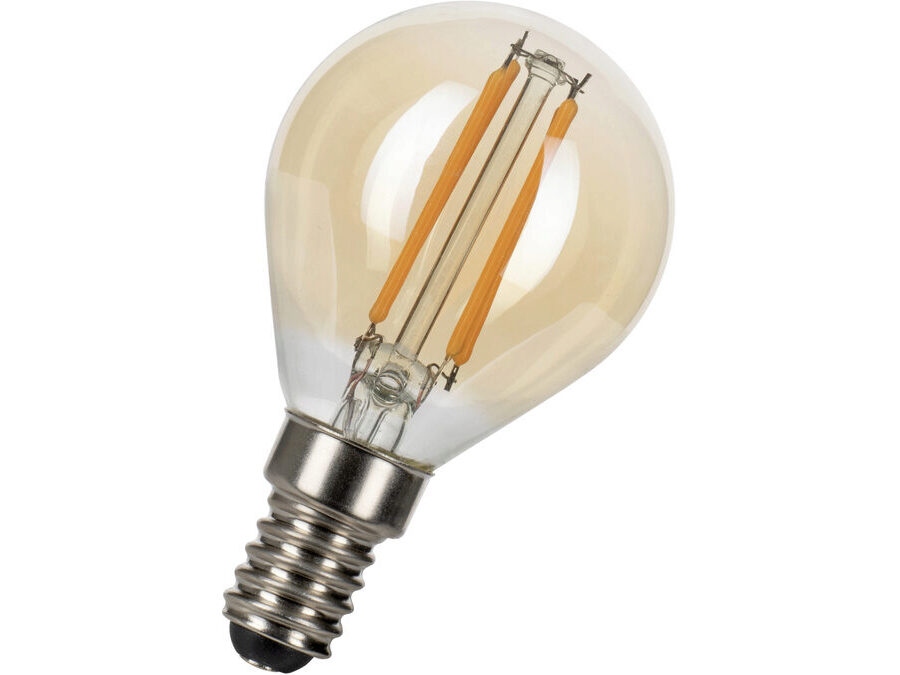 G45 LED Gold kronepære - 240V 4W dæmpbar E14 (2200K)
